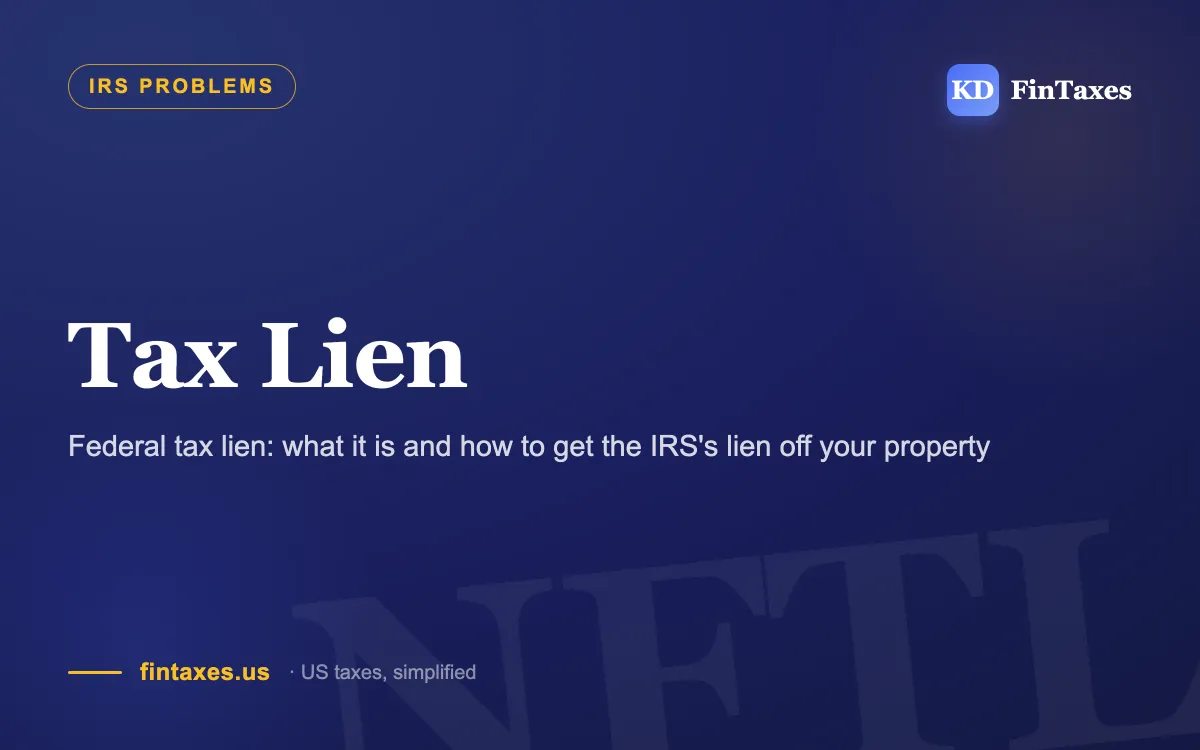 Federal tax lien: what it is and how to get the IRS's lien off your property