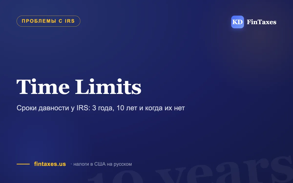 Сроки давности у IRS: 3 года, 10 лет и когда их нет