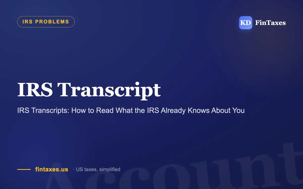 IRS Transcripts: How to Read What the IRS Already Knows About You