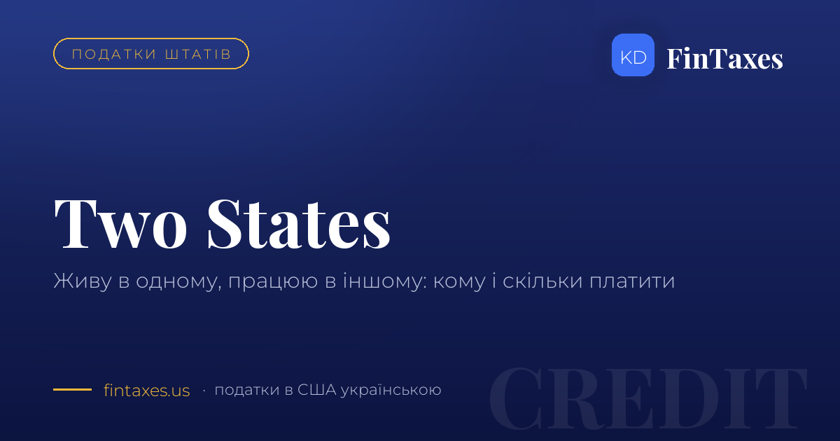 Живу в одному штаті, працюю в іншому: як не заплатити двічі