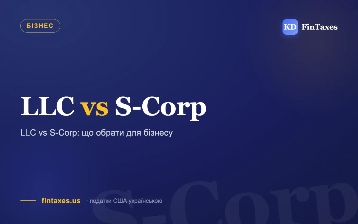 LLC vs S-Corp: що обрати для бізнесу