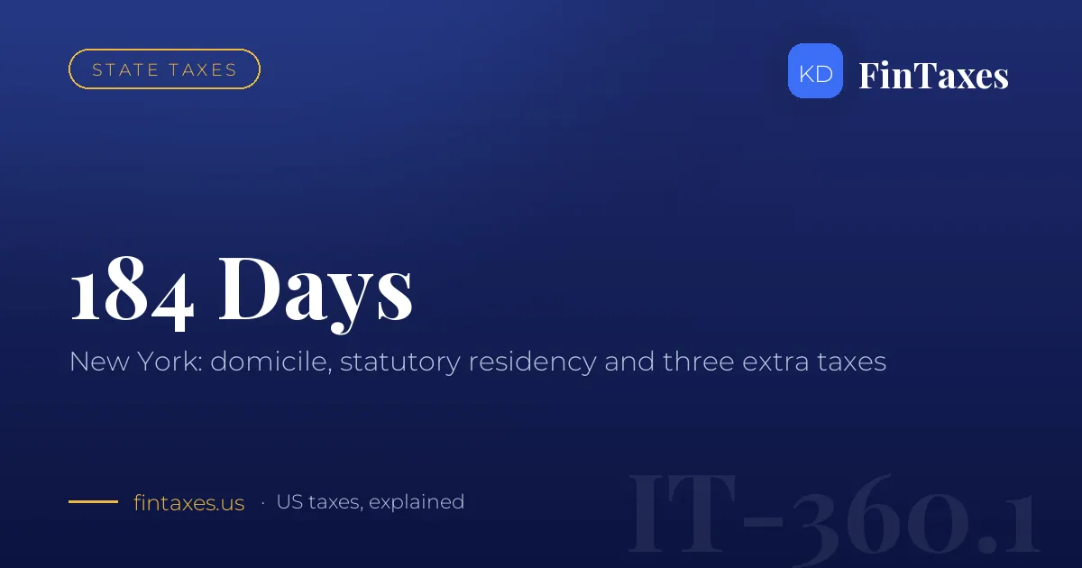 New York Doesn't Let Go: 184 Days, Domicile, and How to Break Away