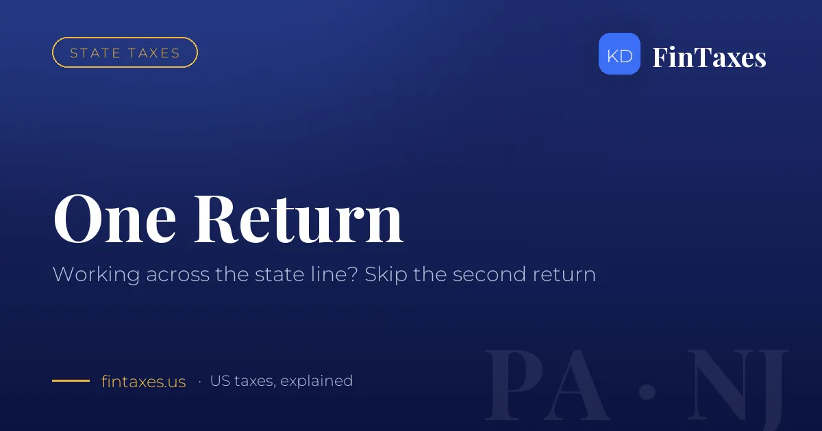 Working in a Neighboring State: How to Skip the Second Return