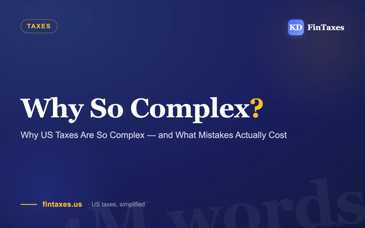 Why US Taxes Are So Complex — and What Mistakes Actually Cost