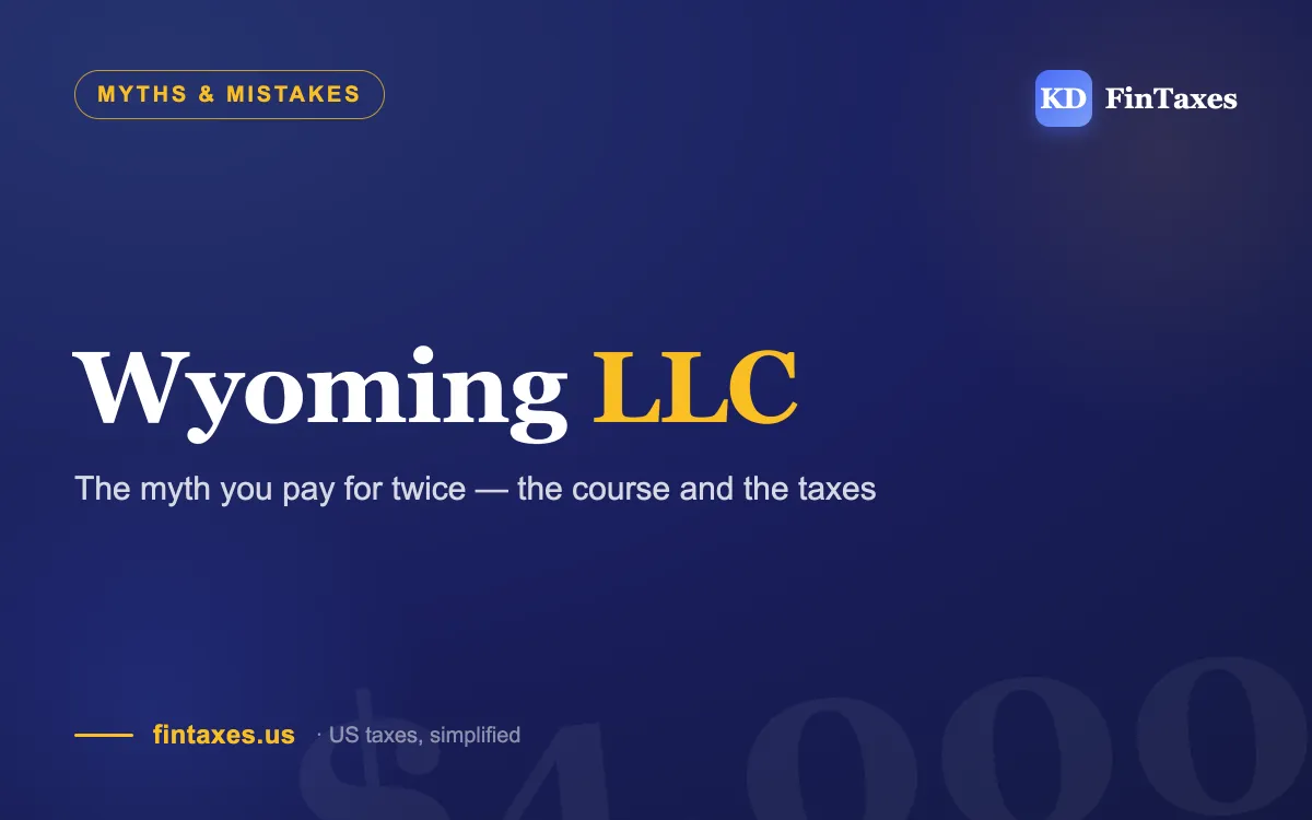 I Paid $4,000 for a Course: "Open an LLC in Wyoming and Pay No Taxes." Here's What Went Wrong