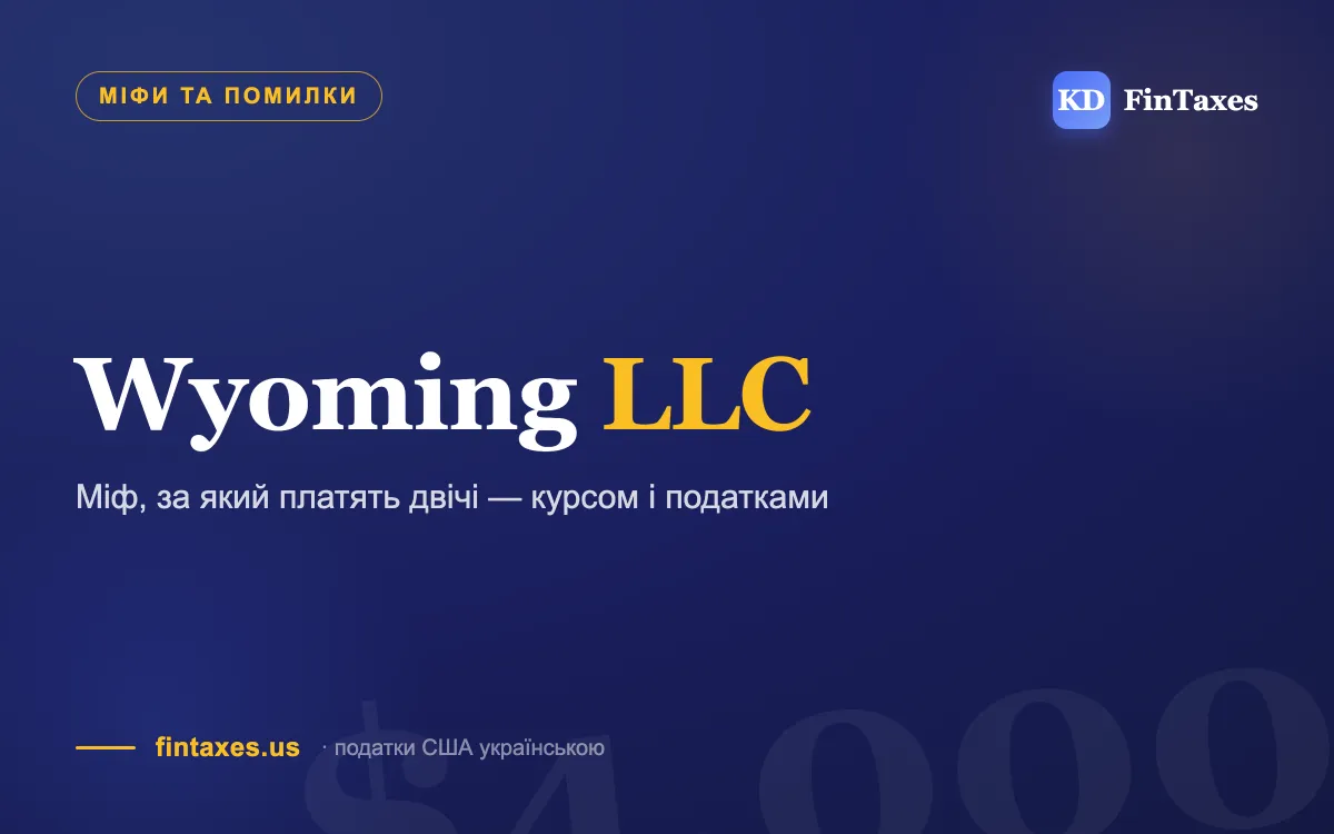 Купила курс за $4,000: «відкрий LLC у Вайомінгу — і не плати податки». Що пішло не так